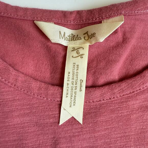 Matilda Jane Head In The Clouds Wild Rose Pink Tee 6 - Picture 7 of 9